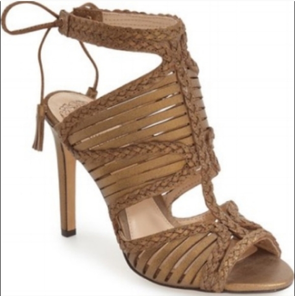 Vince Camuto Shoes - NEW Vince Camuto Kabira Sandals Bronze Heels Size 10
